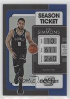 Season Ticket - Ben Simmons #/99