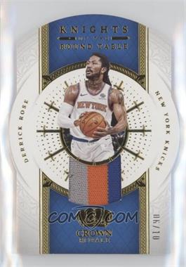 2021-22 Panini Crown Royale - Knights of the Round Table Jerseys - Prime #KR-DRS.1 - Derrick Rose /10