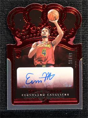 2021-22 Panini Crown Royale - Rookie Crown Autographs - Red #RC-EMB - Evan Mobley /49