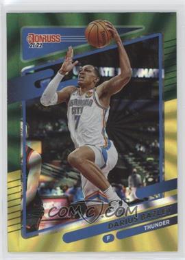 2021-22 Panini Donruss - [Base] - Holo Green & Yellow Laser #17 - Darius Bazley