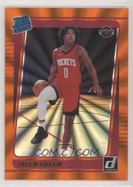 2021-22 Panini Donruss - [Base] - Holo Orange Laser #209 - Rated Rookie - Jalen Green