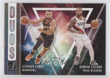 2021-22 Panini Donruss - Duos #3 - Stephen Curry, Damian Lillard