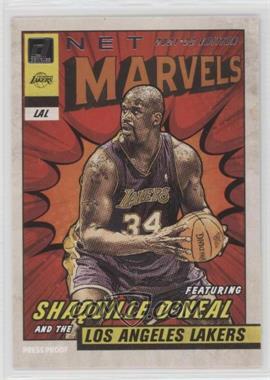 2021-22 Panini Donruss - Net Marvels - Press Proof White Text Base Error #4 - Shaquille O'Neal