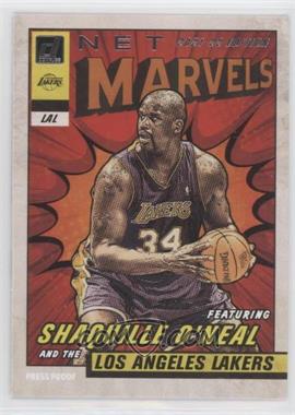 2021-22 Panini Donruss - Net Marvels - Press Proof White Text Base Error #4 - Shaquille O'Neal