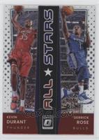 Kevin Durant, Derrick Rose [EX to NM]