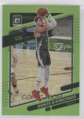 2021-22 Panini Donruss Optic - [Base] - Lime Green Prizm #90 - Donte DiVincenzo /149 [EX to NM]