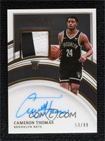 Rookie Patch Autographs - Cameron Thomas #/99