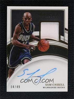 2021-22 Panini Immaculate Collection - Patch Autographs #PA-SAM - Sam Cassell /49