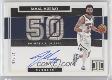 2021-22 Panini Impeccable - Impeccable Stats Autographs #IS-JMY - Jamal Murray /50