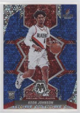 2021-22 Panini Mosaic - [Base] - Blue Fast Break Prizm #225 - Rookies - Keon Johnson /85