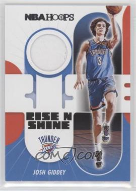 2021-22 Panini NBA Hoops - Rise N Shine Memorabilia #RS-JG - Josh Giddey