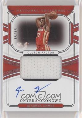 2021-22 Panini National Treasures - Clutch Factor Signatures #CF-ONY - Onyeka Okongwu /49