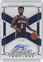 2022-23 National Treasures Update - Nickeil Alexander-Walker #/49