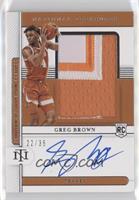 College Material Signatures - Greg Brown III #/35