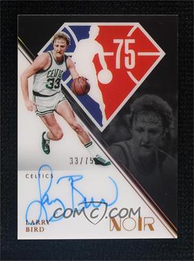 2021-22 Panini Noir - NBA 75th Autographs #N75-LBI - Larry Bird /75