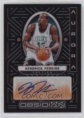 2021-22 Panini Obsidian - Aurora Autographs - Electric Etch Orange #AUR-KPE - Kendrick Perkins /35