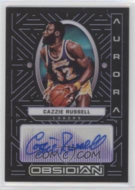 2021-22 Panini Obsidian - Aurora Autographs - Electric Etch Purple #AUR-CAZ - Cazzie Russell /75