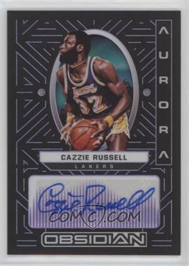 2021-22 Panini Obsidian - Aurora Autographs - Electric Etch Purple #AUR-CAZ - Cazzie Russell /75