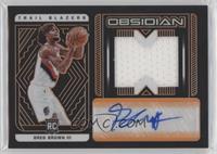 Rookie Jersey Autograph - Greg Brown III #/35