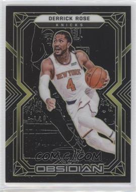 2021-22 Panini Obsidian - [Base] - Electric Etch Yellow #38 - Derrick Rose /10