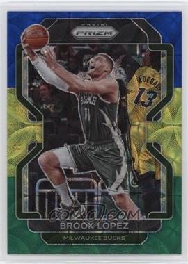 2021-22 Panini Prizm - [Base] - Choice Blue Yellow & Green Prizm #134 - Brook Lopez