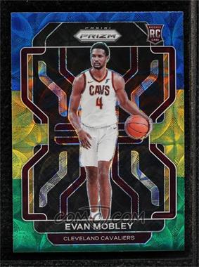 2021-22 Panini Prizm - [Base] - Choice Blue Yellow & Green Prizm #325 - Evan Mobley