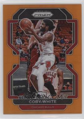 2021-22 Panini Prizm - [Base] - Orange Prizm #143 - Coby White /49