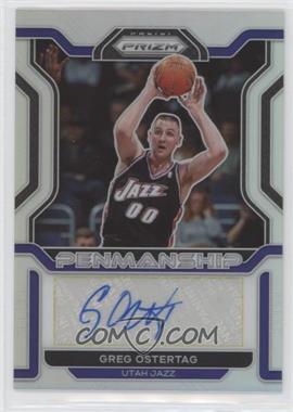 2021-22 Panini Prizm - Penmanship - Silver Prizm #PM-GOS - Greg Ostertag