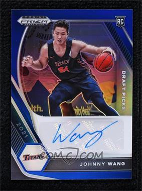 2021-22 Panini Prizm Draft Picks - Draft Picks Autographs - Blue Prizm #DP-JWA - Johnny Wang /149