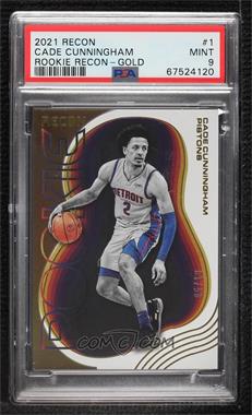 2021-22 Panini Recon - Rookie Recon - Gold #1 - Cade Cunningham /10 [PSA 9 MINT]