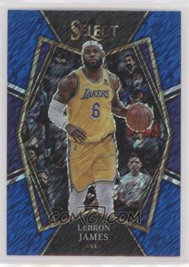 2021-22 Panini Select - [Base] - Blue Shimmer Prizm #195 - Premier Level - LeBron James