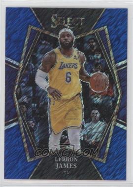 2021-22 Panini Select - [Base] - Blue Shimmer Prizm #195 - Premier Level - LeBron James