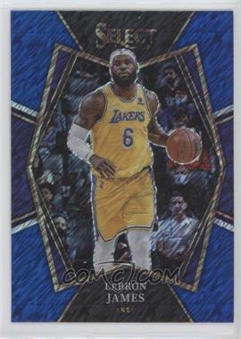 2021-22 Panini Select - [Base] - Blue Shimmer Prizm #195 - Premier Level - LeBron James