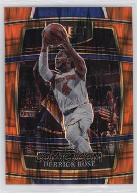 2021-22 Panini Select - [Base] - Orange Flash Prizm #53 - Concourse - Derrick Rose