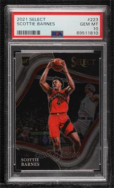 2021-22 Panini Select - [Base] #223 - Courtside - Scottie Barnes [PSA 10 GEM MT]