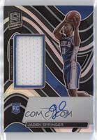 Rookie Jersey Autograph - Jaden Springer #/149