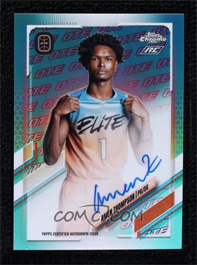 2021-22 Topps Chrome OTE Overtime Elite - Chrome Autographs - Aqua and Red OTE Refractor #CA-AT2 - Amen Thompson /99