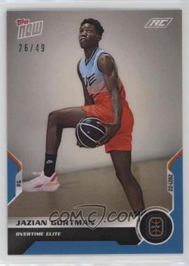 2021-22 Topps Now Overtime Elite - Online Exclusive Debut - Blue #09 - Jazian Gortman /49