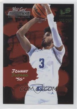 2021-22 Wild Card Alumination - Light Show - Red Chase - Red #LS-14 - Johnny Juzang /299