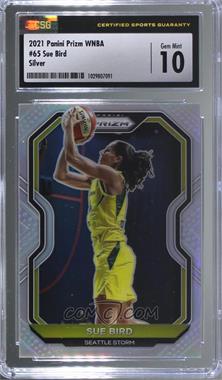 2021 Panini Prizm WNBA - [Base] - Silver Prizm #65 - Sue Bird [CSG 10 Gem Mint]