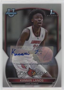 2022-23 Bowman University Chrome - Chrome Prospect Autographs - Refractor #72 - Kamari Lands /499