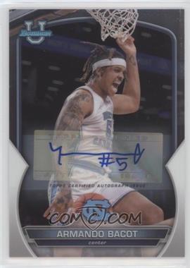 2022-23 Bowman University Chrome - Chrome Prospect Autographs #44 - Armando Bacot