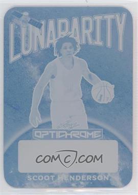 2022-23 Leaf Optichrome - Lunararity - Printing Plate Cyan Unsigned #L-SH1 - Scoot Henderson /1