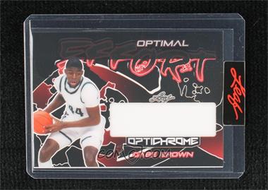 2022-23 Leaf Optichrome - Optimal Effort - Pre-Production Proof Black Clear Unsigned #OE-GB1 - Gabe Brown /1 [Uncirculated]