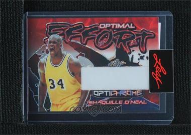 2022-23 Leaf Optichrome - Optimal Effort - Pre-Production Proof Red White & Blue Kaleidoscope Unsigned #OE-SO1 - Shaquille O'Neal /1 [Uncirculated]