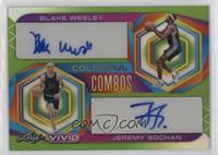 Blake Wesley, Jeremy Sochan #/15