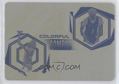 2022-23 Leaf Vivid - Colorful Combos - Printing Plate Yellow #CC-31 - JJ Taylor, Mikey Williams /1