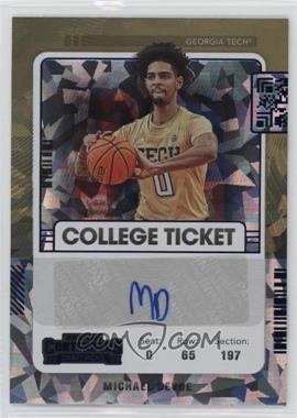 2022-23 Panini Chronicles Draft Picks - Contenders College Ticket Autographs - Cracked Ice #CT-MDE - Michael Devoe /22