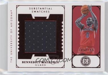 2022-23 Panini Chronicles Draft Picks - Encased Substantial Rookie Swatches - Red #ES-BMA.2 - Bennedict Mathurin /199
