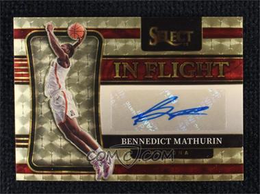 2022-23 Panini Chronicles Draft Picks - Select In Flight Signatures - Gold Vinyl #IN-BMA - Bennedict Mathurin /1